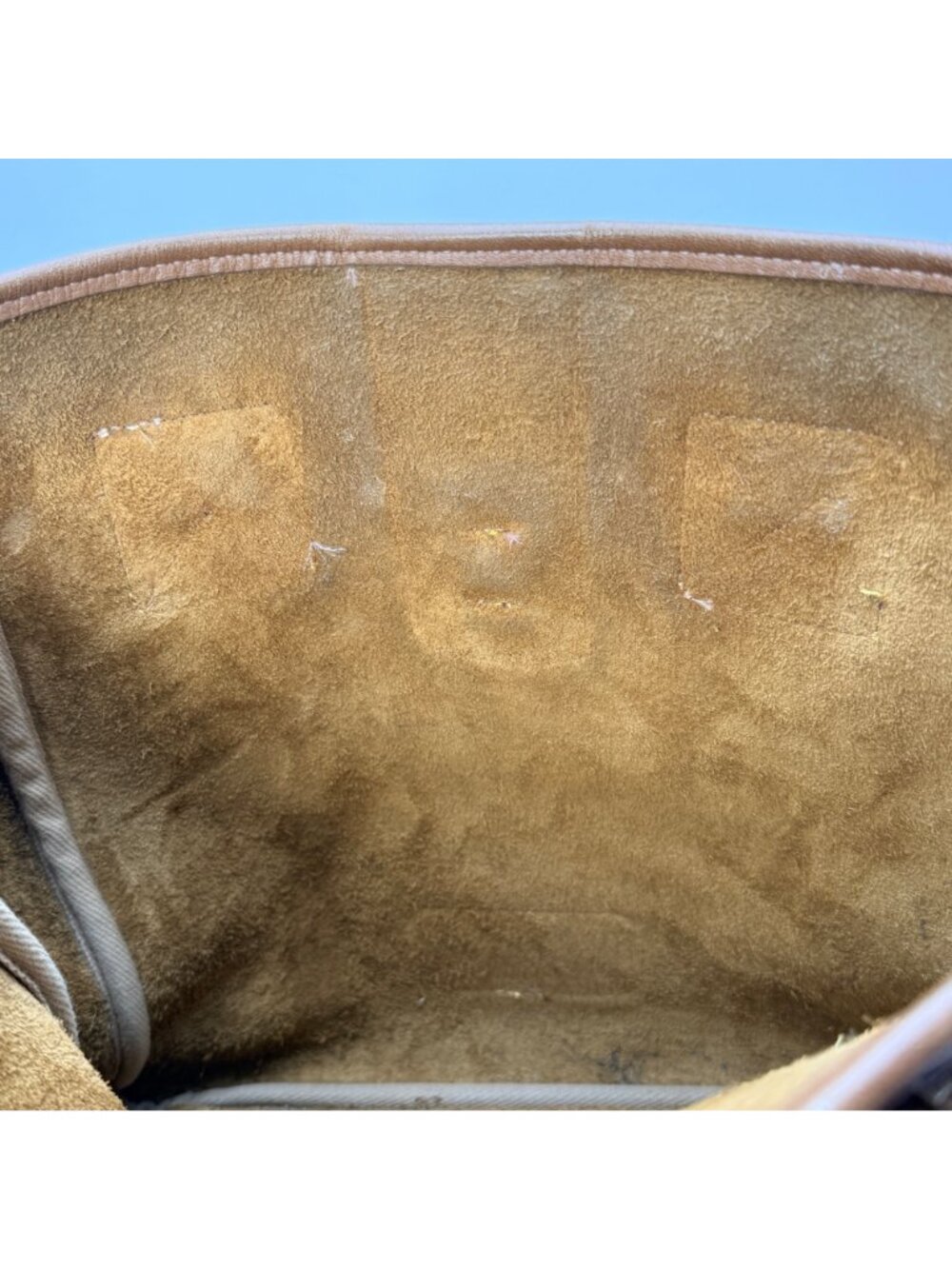 Dooney & Bourke Vintage AWL Tan Leather Bucket Tote Bag USA-Made - Picture 14 of 16